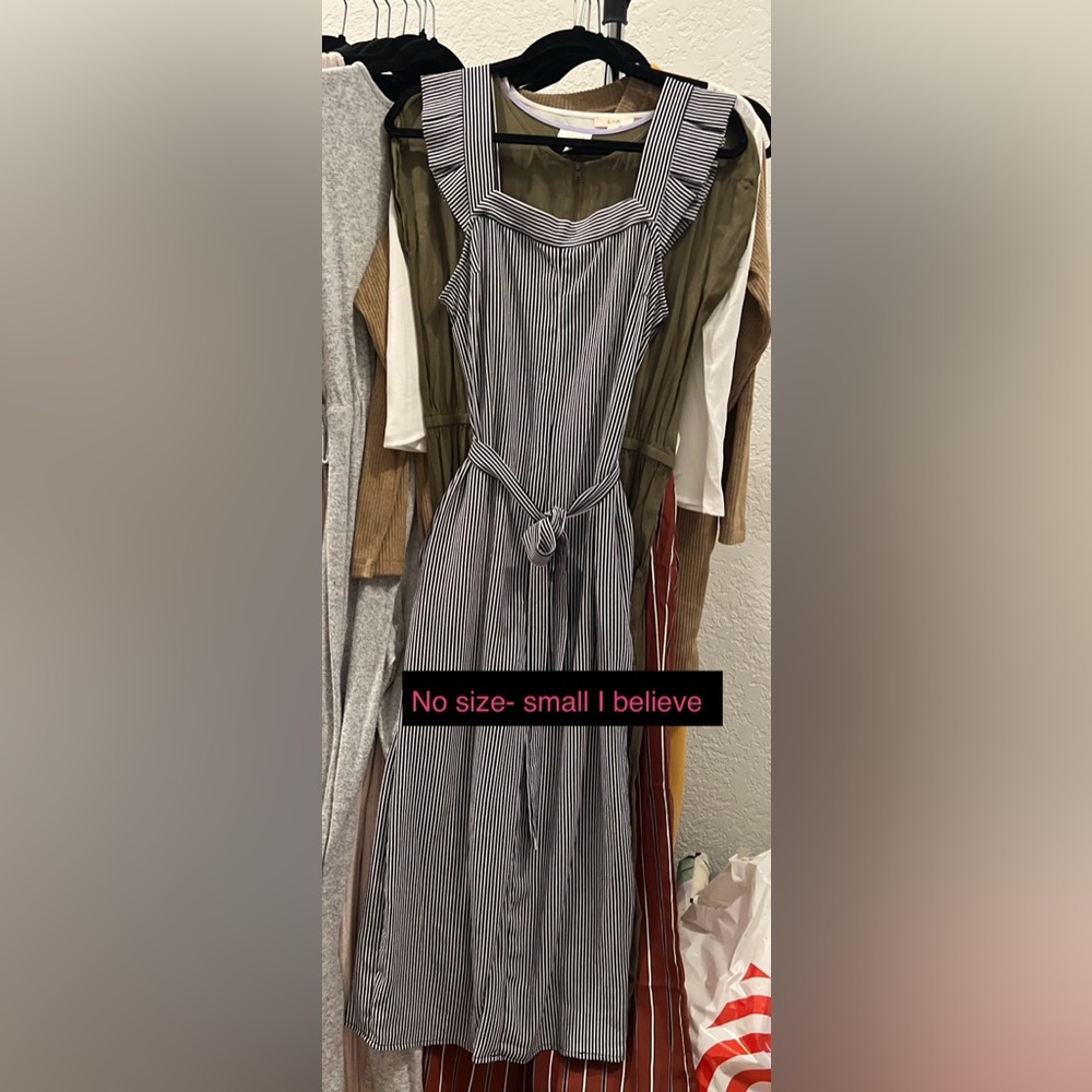 Ladies Small Thin Romper Jumper Navy Blue